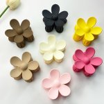 Women's Hair Clips Summer Candy-colored Matte Floral Claw Clip Updo Hair Accessories Sweet Lovely Daily Use Hair Decor Cute And