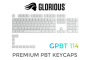 Glorious Gpbt Premium Pbt Keycaps - Arctic White