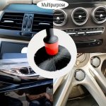 5-PIECE Car Detailing Brush Set Soft Bristle Cleaning Brushes For Auto Upholstery Multipurpose Plastic Tools For Interior Cleani