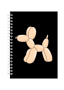 Orange Balloon Dog Gift Idea Writing Book Notepad Notebook A4 505