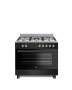 Ferre F9S50G2.HIB 5 Burner Gas Stove With Wok And Gas Oven Matte Black
