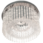 Stainless Steel LED Ceiling Fitting With Glass And Acrylic Crystals CF294 LED