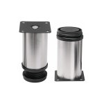 Chrome Adjustable Furniture Leg H120MM X D50MM