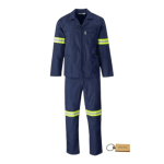 Smte Quality 2 Piece Worksuit uniform Shirt &pants Combo- Navy Blue-smte Keyring 36 L X 40 W Cm With Keychain
