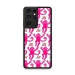 Custom Printed Tpu Cases - Samsung Galaxy S21 Ultra 5G & 39 Pink Monkey& 39 By