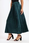 Sorley Pleated Satin Maxi Skirt