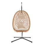 Minhaj – Hanging Egg Chair With Stand And Cushions
