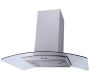 Falco 90CM Island Curved Glass Extractor Fan FAL-90-IS90A