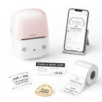 NB807 - Niimbot - B2 - 203DPI - Portable Thermal Label Printer Incl Free Label Roll 50X30MM Fresh Apricot