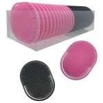 Shampoo Massage Brush Pink & Black 24 Pieces