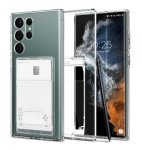 Spigen Samsung Galaxy S22 Ultra Premium Slim Armor Dual Slot Card Case Crystal Clear