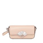 K signature Fan Small Crossbody -antique Rose