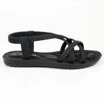Elastic Sandal - Black - 8