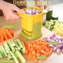 1PC New Compression Chopper Home Daily Cutter Kitchen Artifact Multifunctional Vegetable Cutter Kitchen Gadget Kitchen Item