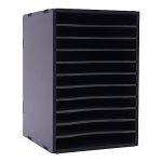 Dcehkr 11 Compartments Paper Organizer For Desk File Organizer Paper Sorter Light Duty Literature Organizer Desktop Organizer Pa