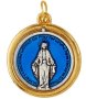 Miraculous Medal With Blue Enamel Inlay - Two Tone - 23CM Diameter