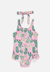 PoP Candy Printed One Piece Swimsuit & Headband Set-multi