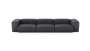 Three Module Sofa - Leather - Dark Grey - 377CM X 115CM