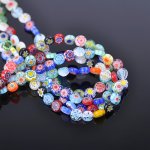 6-12MM Fashionable Mixed Flower Pattern Lampwork Glass Beads For Jewelry Making Diy Special Fashion Necklace Bracelet Handmade C