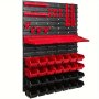 47-PIECE Diy Woodworking And Auto Parts Manual Tool Sockets Screwdrivers Wrenches And More - Wall-mounted Storage System For Organizing Screws Nuts Bolts Nails Beads