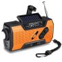 Portable Power Bank Usb/solar/hand Crank Charging Emergency Weather Radio