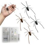 4PCS 3D Spider Fridge Magnet Realistic Spider Magnets - Cute Removable Magnetic Decals For Refrigerator Car Garage Door Indoor O