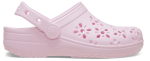 Classic Floral Cut Out Clog Kids Age 5+ - Pink Milk J6