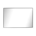 Black Metal Frame Mirror - 600MM X 400MM