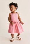 Sleeveless Cotton Dress - Pink