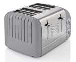 Swan Retro 4 Slice Stainless Steel Grey Toaster
