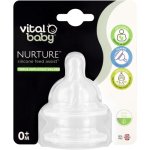 Vital Baby Silicone Assist Teat Slow Flow 2 Pack