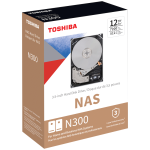 Toshiba N300 12TB 3.5" 7200RPM 512MB Cache Sata III 6.0GB S Internal Nas Hard Disk Drive HDWG51CEZSTAU