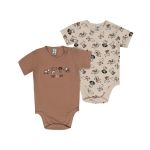 Boys Pup Printed Cotton Stretch 2PK Body Vest