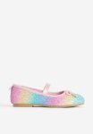 Appliqu D Ballet Pumps - Pink Multi