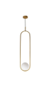 Luna Long Gold Pendant Light KLCH-1100 GD