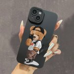 Black-eyed Bear For Taking Photos Suitable For Iphone Protective Phone Case