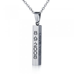 N296 - CNE101301 - Stainless Steel Personalized Necklace With Up To 4 Names