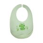 3 Pack - Frog Cartoon Print Silicone Baby Feeding Bib - Green