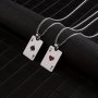Punk Hiphop Style Long Chain Stainless Steel Lucky Spades Heart Ace Poker Pendant Necklace For Men (Non Tarnish)