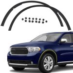 Fione Front Wheel Arch Fender Cover Trim Moulding Molding Compatible With Dodge Durango 2011-2018 Left And Right