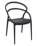 Pia Polypropylene Cafe Chair - Taupe