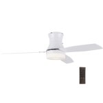 Bright Star FCF013 White 3 Blade Ceiling Fan Remote