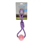 Vet Chem Rope Toy With Ball Purple