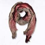 Ombre Print Scarf - Burgundy Free