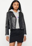 Studios Leather Biker Jacket - Black