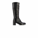 Block Heel Rider Boots -black