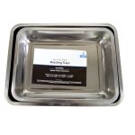 2 Piece Baking Tray Roasting Pan Stainless Steel