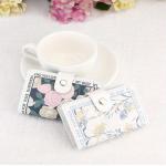 Chic Floral Cartoon Card Wallet - Anti-degaussing Multiple Slots Large Capacity For Credit & Id Cards Elegant Faux Leather