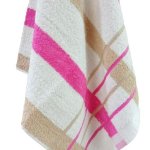 Luxury Fancy Hand Towel Pink & Tan