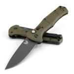 Claymore Auto Foliage Green Grivory Handle With Cobalt Black Cerakote Blade Finish